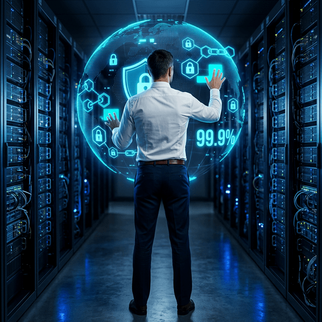 Senior Security Architect monitoring critical infrastructure